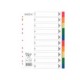 Divider / ATLAS Divider Plastic Colored A4, 10 Tabs